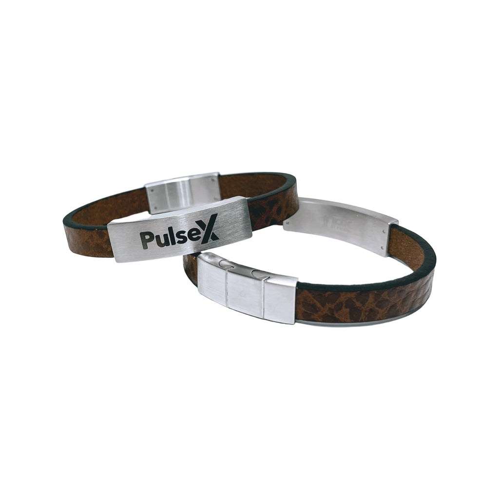 PulseX Adjustable Leather Bracelet